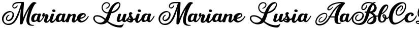 Mariane Lusia Mariane Lusia font