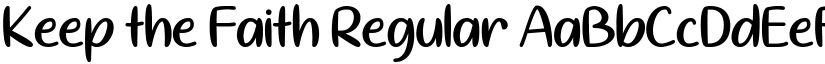 Keep the Faith Regular font