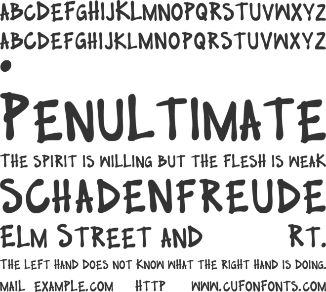 NO NAZIS font preview