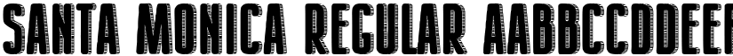 Santa Monica Regular font