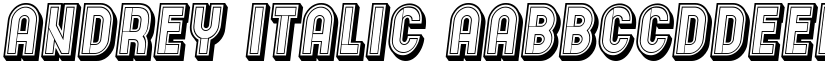 Andrey Italic font