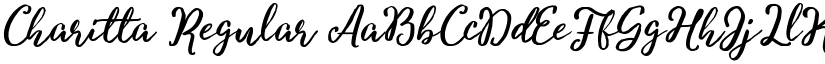 Charitta Regular font
