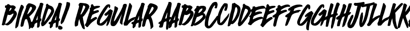 Birada! Regular font