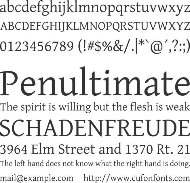 Gentium Basic font preview