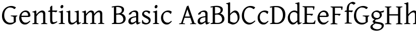 Gentium Basic font