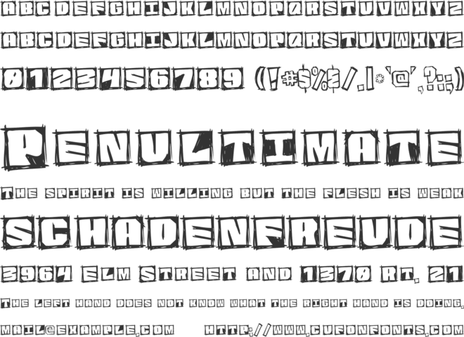 Graphic Attitude font preview