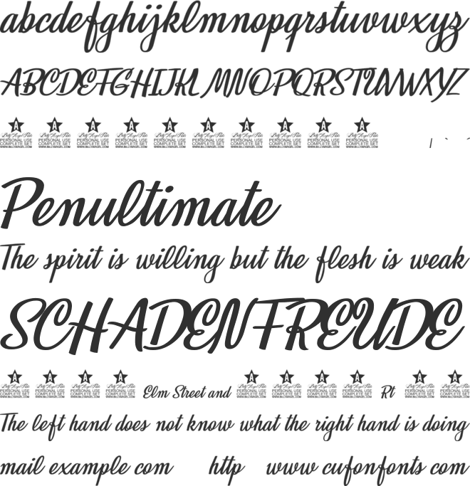 Babeface Personal Use font preview
