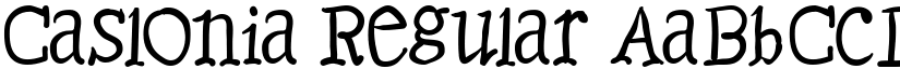 Caslonia Regular font