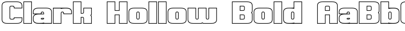 Clark Hollow Bold font