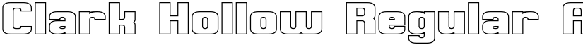 Clark Hollow Regular font