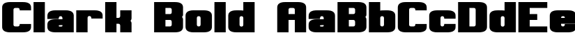 Clark Bold font