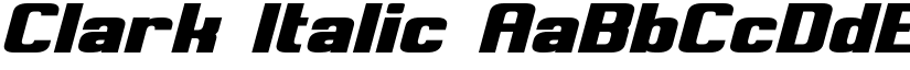 Clark Italic font