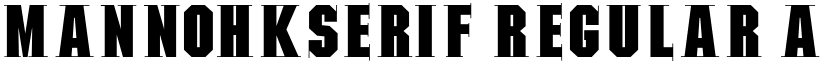 MannohKSerif Regular font
