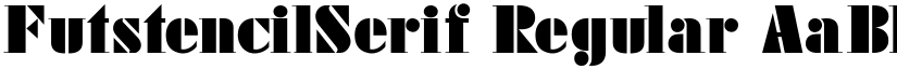 FutstencilSerif Regular font