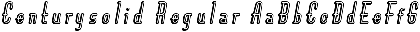 Centurysolid Regular font