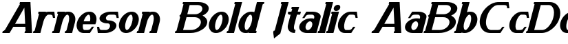 Arneson Bold Italic font