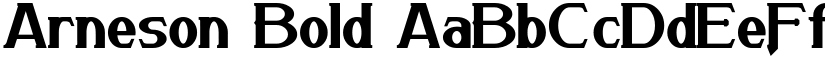 Arneson Bold font