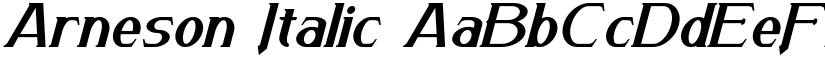 Arneson Italic font
