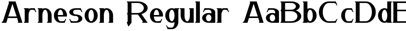 Arneson Regular font