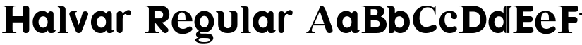 Halvar Regular font
