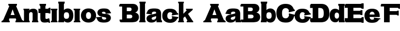 Antibios Black font