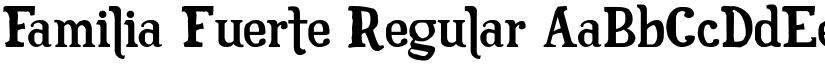 Familia Fuerte Regular font