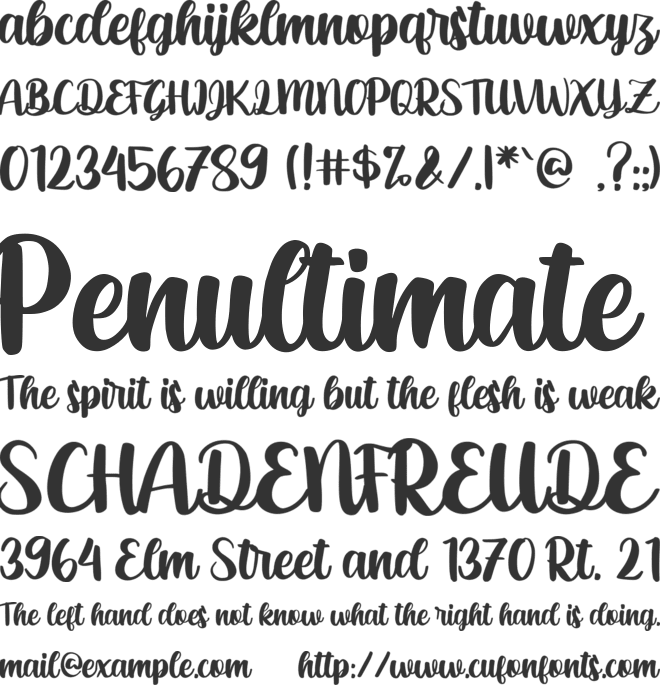 anthusia font preview