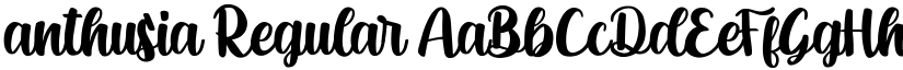 anthusia Regular font