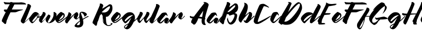 Flowers Regular font