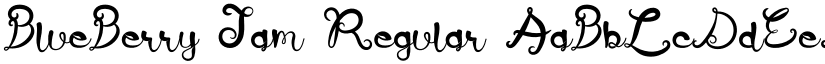 BlueBerry Jam Regular font