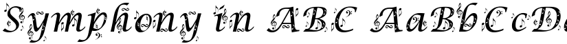 Symphony in ABC font