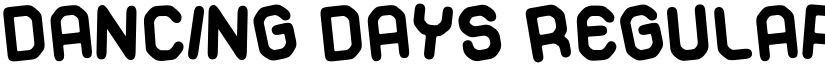 Dancing Days Regular font