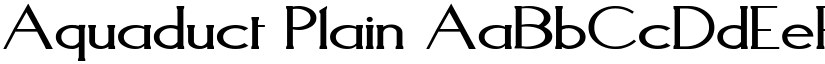 Aquaduct Plain font