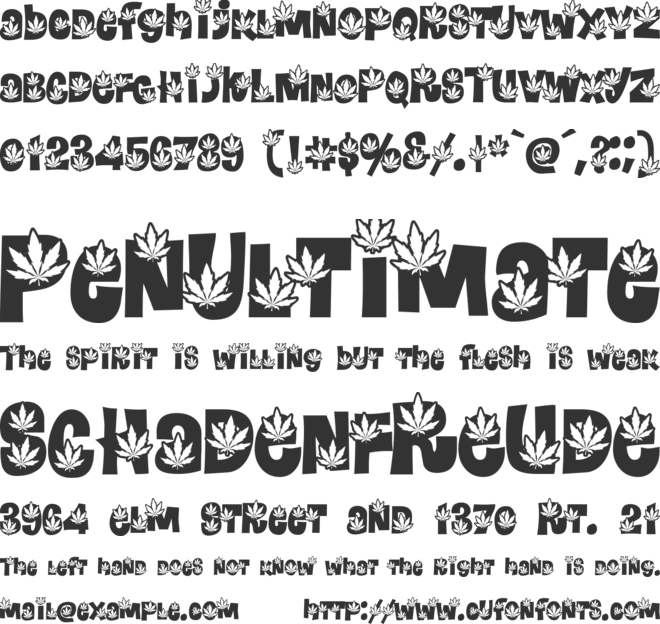 Potland font preview