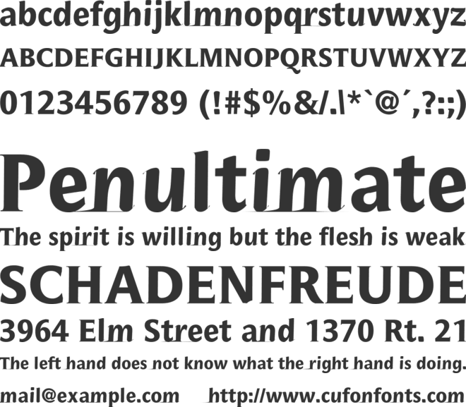 SpotlightRomat font preview