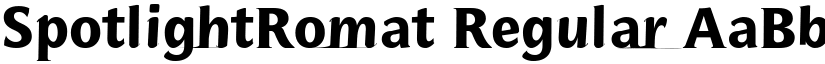 SpotlightRomat Regular font