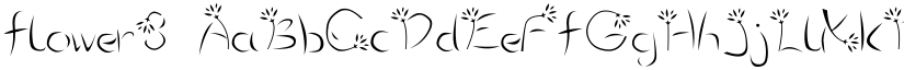 flower3 font