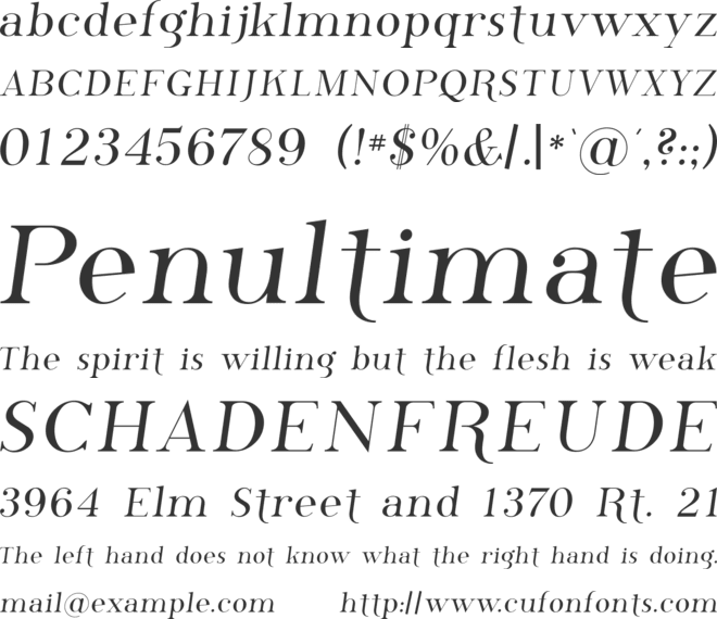 SF Phosphorus font preview