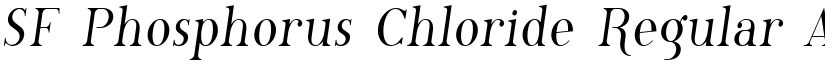 SF Phosphorus Chloride Regular font