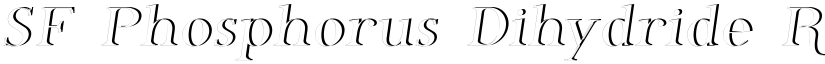 SF Phosphorus Dihydride Regular font