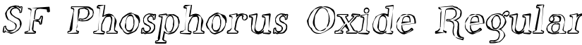 SF Phosphorus Oxide Regular font