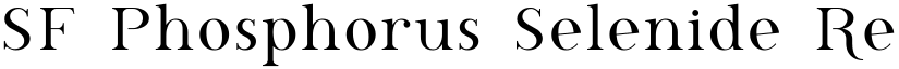 SF Phosphorus Selenide Regular font