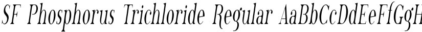 SF Phosphorus Trichloride Regular font