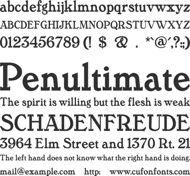 TanglewoodTales font preview