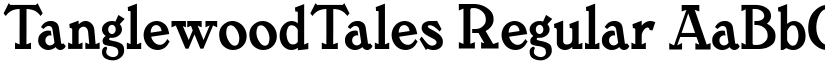 TanglewoodTales Regular font