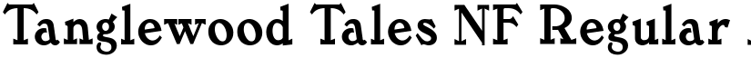 Tanglewood Tales NF Regular font