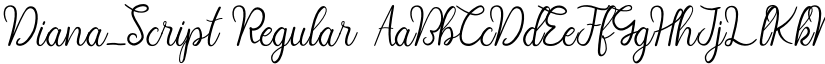 Diana_Script Regular font