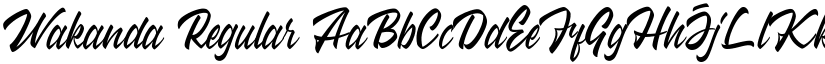 Wakanda Regular font