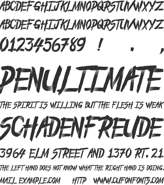 From_the_Dead font preview