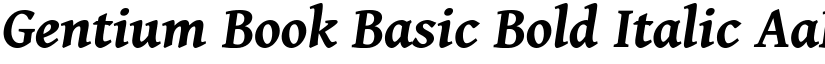 Gentium Book Basic Bold Italic font